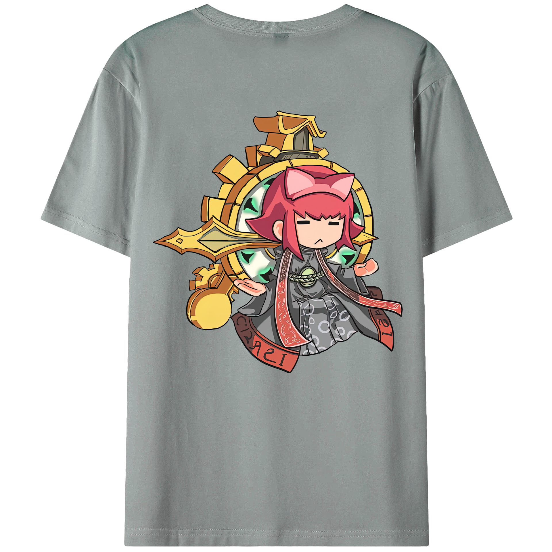 （画像用） リーグ・オブ・レジェンド League of Legends LOL 綿100％ メンズ半袖Tシャツ（バックプリント） 通気性
